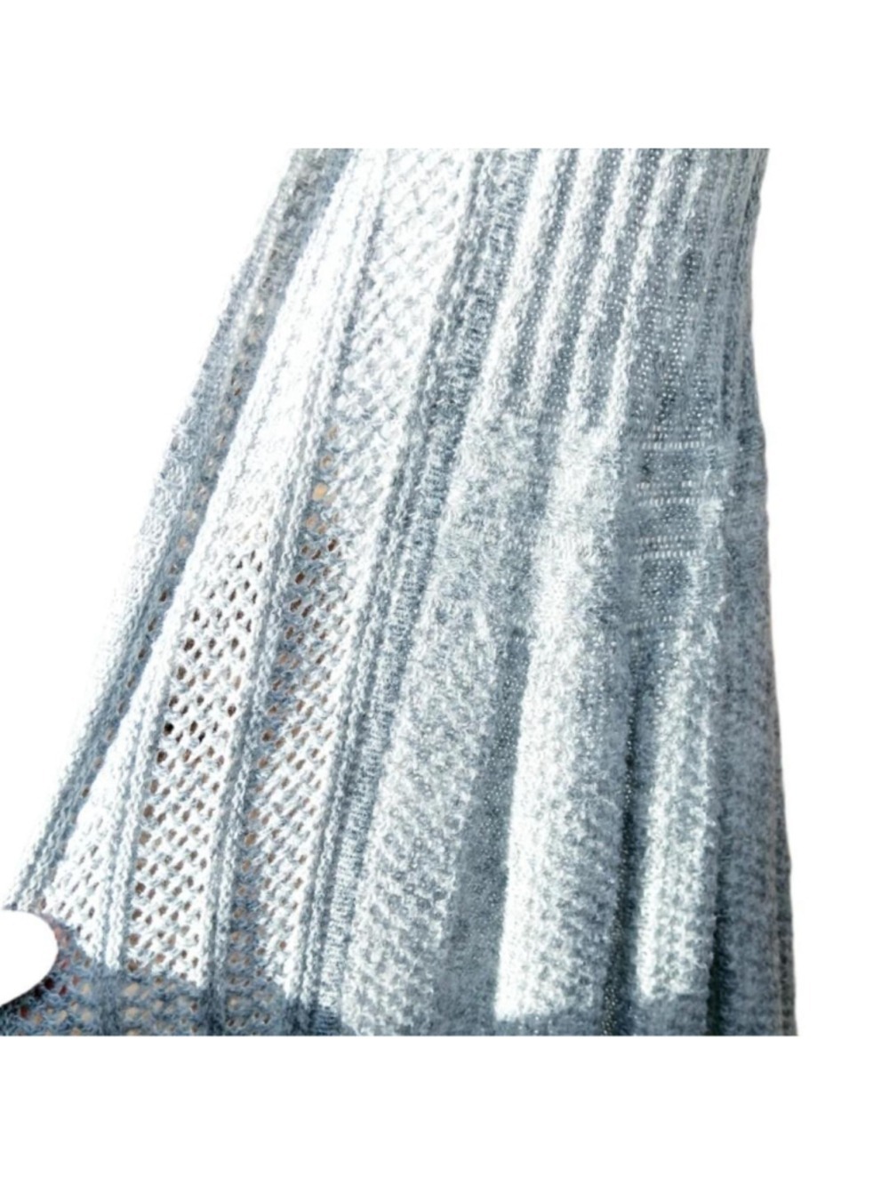 Shein Cardigan Sweater Open Front Pale Blue Size S - Picture 6 of 8